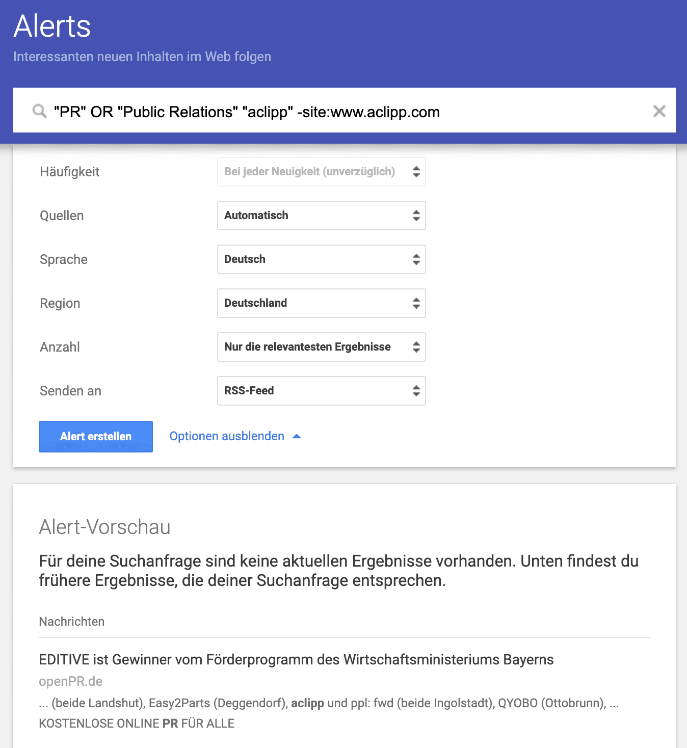 Google Alert